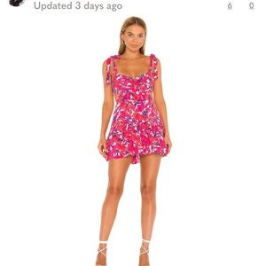 REVOLVE Lovers and Friends Brady Mini Dress in Tawny Floral Size M